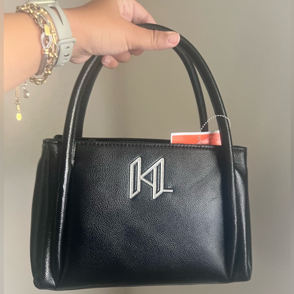 Karl Lagerfeld small satchel bag with removable crossbody strap